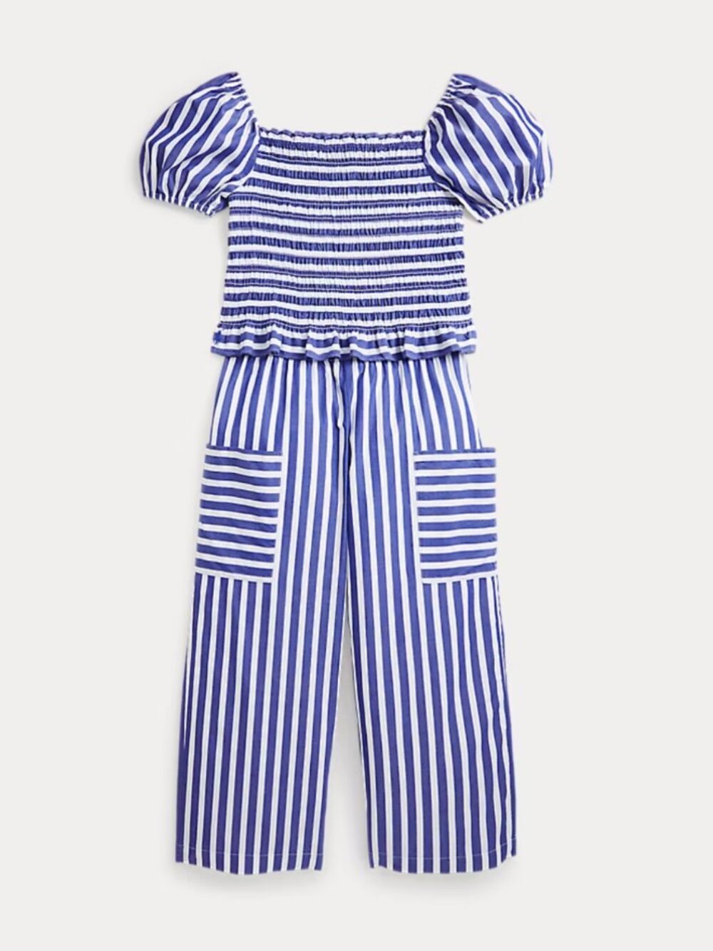 Ralph Lauren Striped Cotton Top & Cropped Pant Set | NEW without Tags!